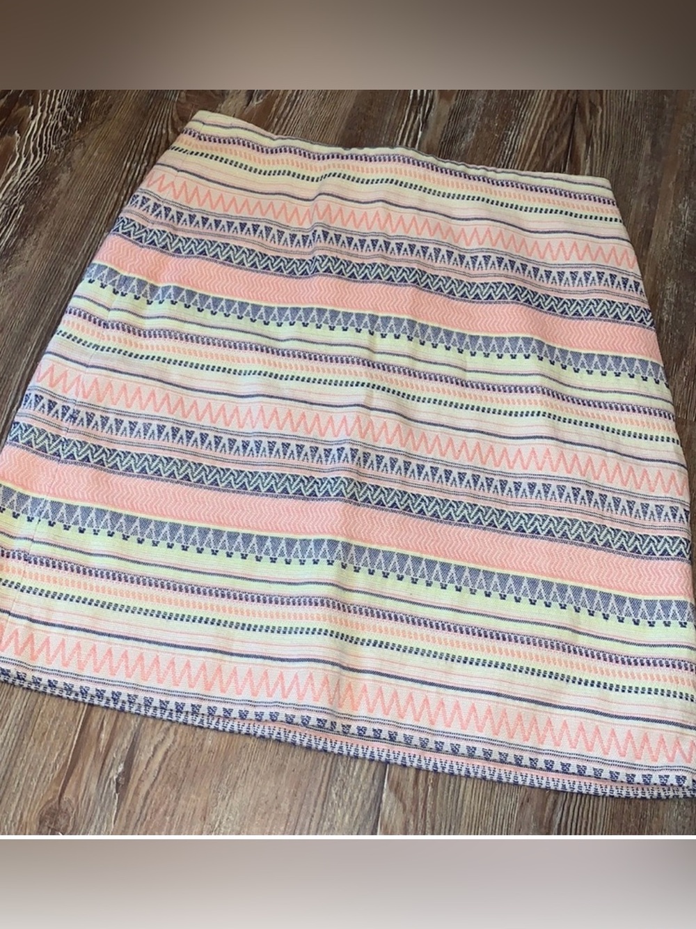 LOFT Pastel Stripe Knit Mini Skirt - Pink, Ivory & Navy